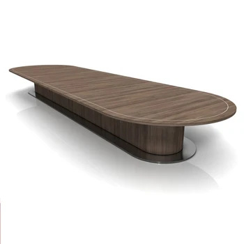 Economy Oval Wooden Furniture Table Design Modern Reception Desk