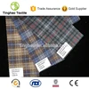Wool poly blend men check coating fabric textile