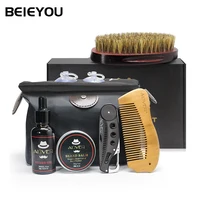 

Beieyou Treatment Men Natural Essential Oil Beard Balm Oil Kit Beard Growth Oil Set With Bag