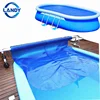 Hot sale 4*9m 6*25 400 500 micron bestway fast set easy set swimming pool black solar cover film for pool shandong