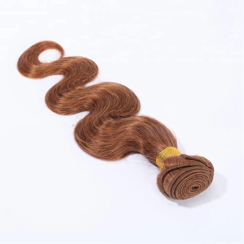 

Wholesale color #30 8a grade virgin brazilian human hair weave bundles