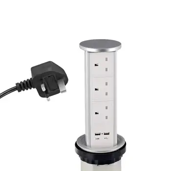 Uk Power And 2 Usb Charger Tabletop Pop Up Power Socket Kitchen