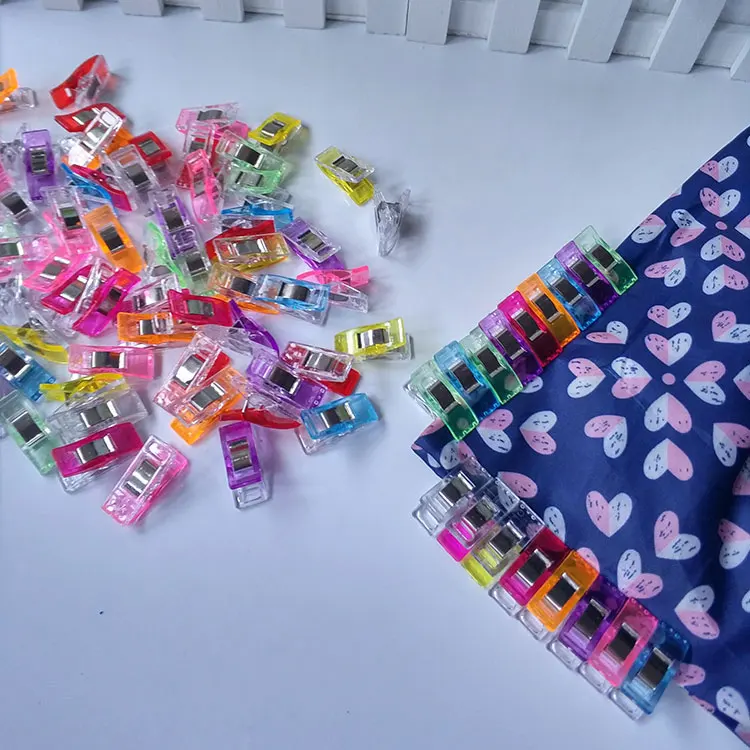
High Quality Colorful Mini New Patchwork Plastic Sewing Clip 