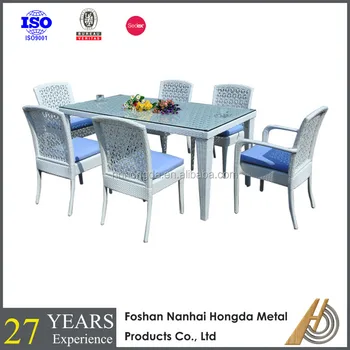 Modern Rattan Outdoor Garden Dining Set With Chair - Buy Rattan Garden