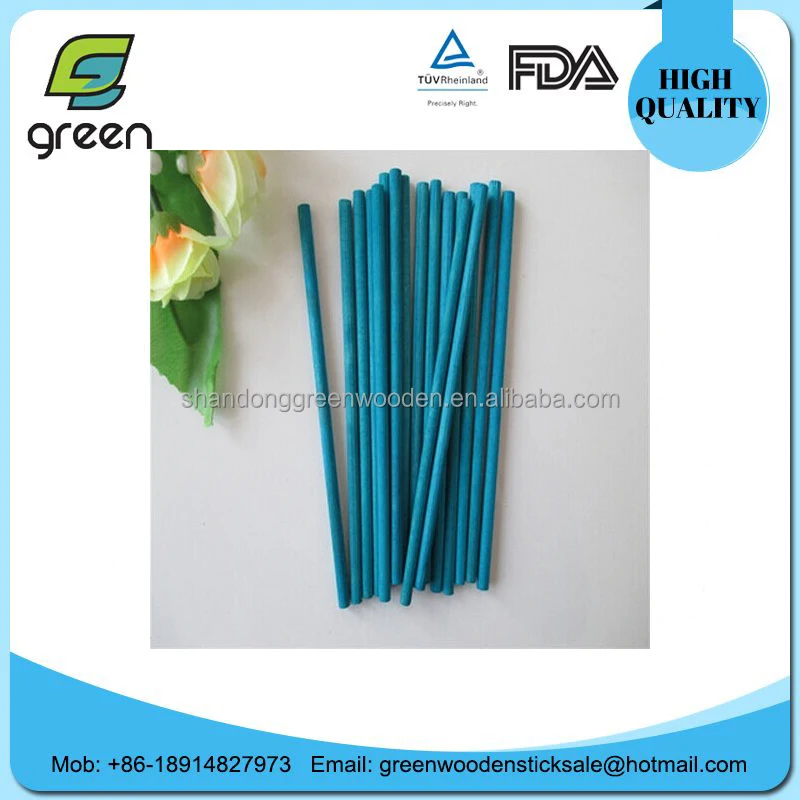 
hot selling nature and colorful round wooden stick for crafts 