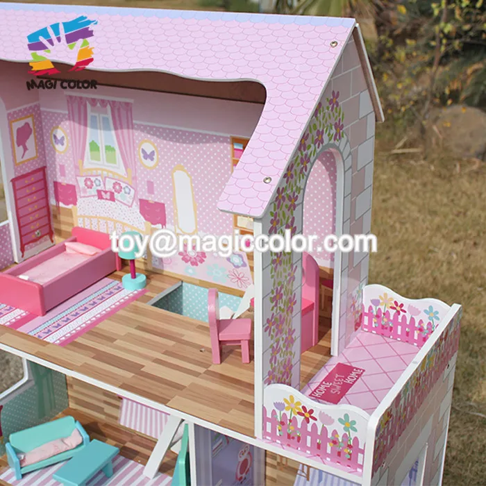 Wholesale Kids Wooden Dollhouse Miniatures For Pretend Play W06a044
