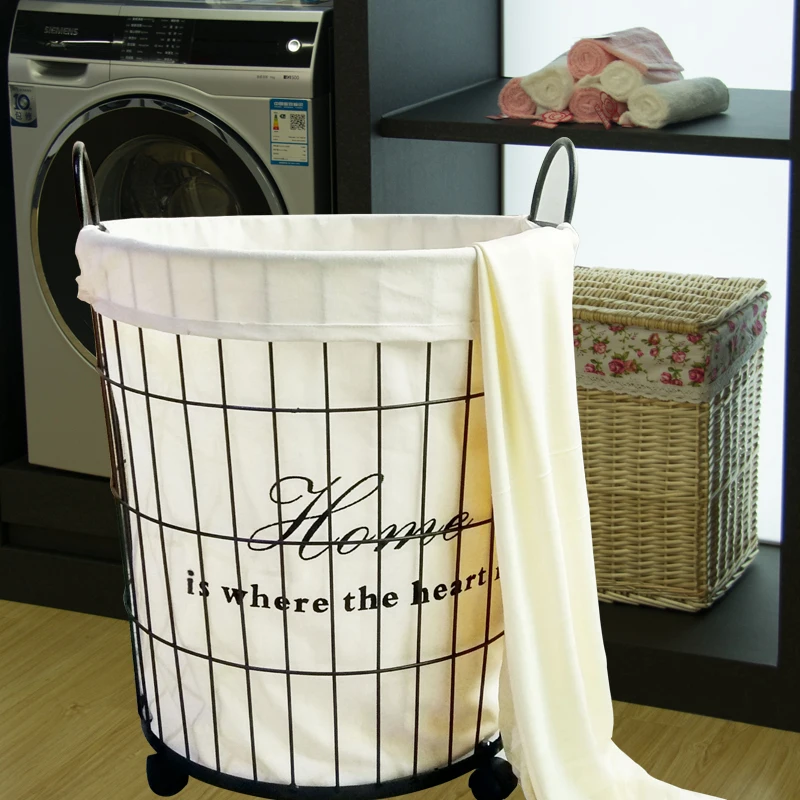 collapsible laundry basket with wheels