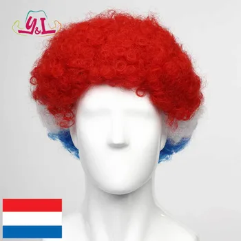 red and white wig