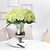 ZERO High Quality 7 Forks Big Head Silk Giant Hydrangea Flower White Fake Flowers Hydrangeas