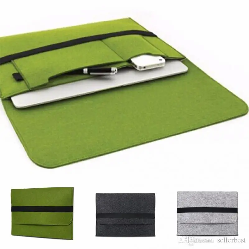 

Laptop Cover Case For Macbook Pro/Air/Retina Notebook Sleeve bag 13 15" Wool Felt Ultrabook Sleeve Pouch Bag