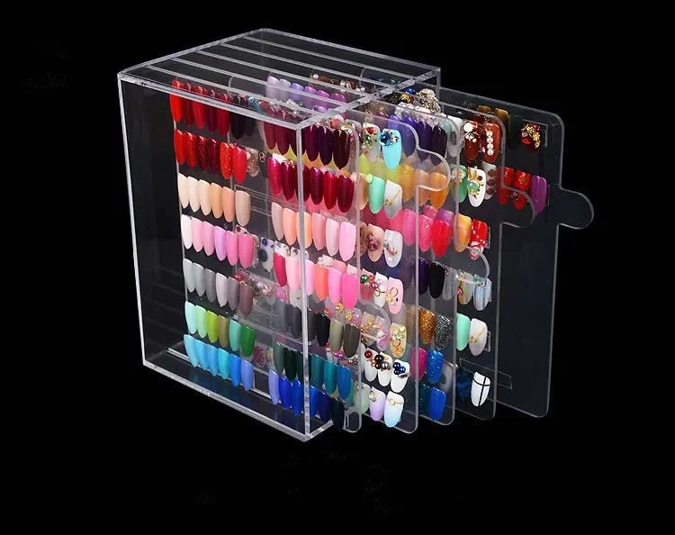 
nail art clear design display stand clear display board 