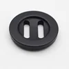 large size polyester black button for garments