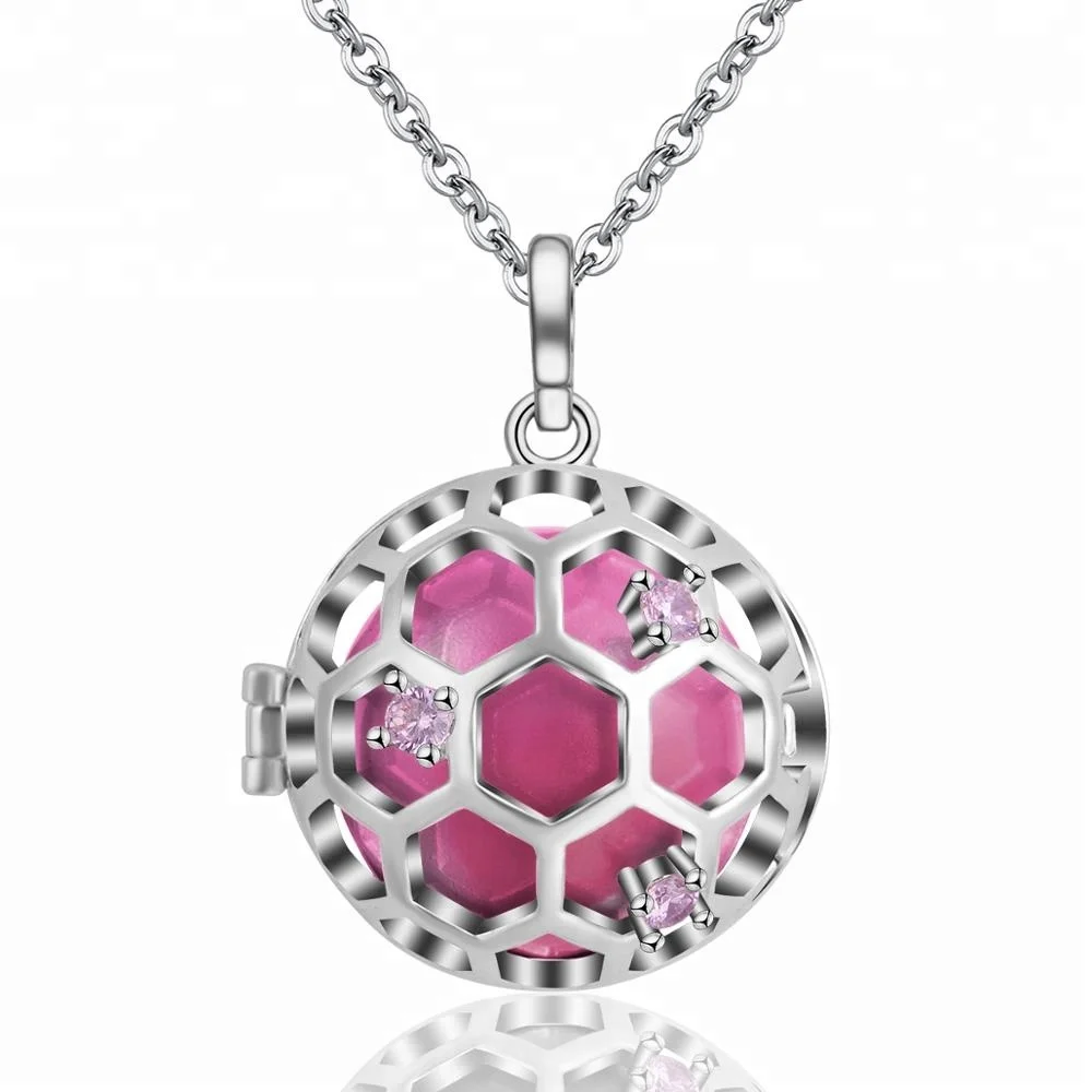 

Fashion Jewelry Pendant Crystal Necklace Mexican Bolas New Harmony Balls New Christmas Cage Angel Callers K312N