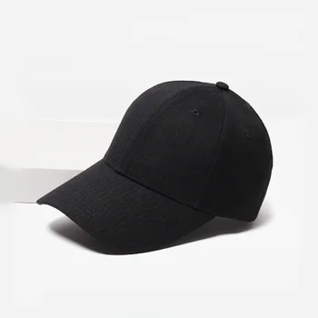 Promotional Polyester Cotton Black Caps Cheap Plain Baseball Cap For ...