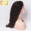 Factory Direct Sale Natural Color Fashion Curly Brazilian Human Hair Lace Front Wig
