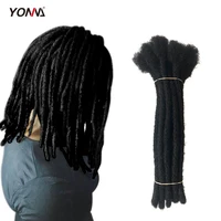 

Yonna Hair 100% Human Hair Locks Handmade Dreadlocks Hair Extensions Crochet Braid Diameter 0.4cm