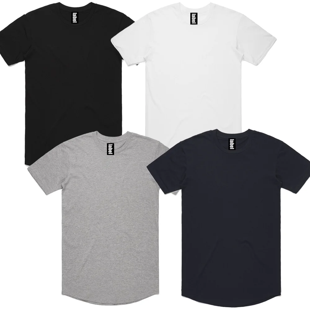 

Wholesale Custom Man Pima Cotton Plain Muti-color Tshirt quickly dry Quick Dry Curved Hem T-shirt