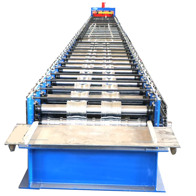 
Automatic Control Metal Floor Deck Roll Forming Machine / Steel Floor Tile Making Making Machine 
