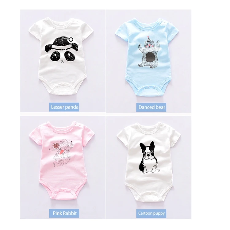 
100% Cotton Baby Clothes 1piece Newborn Bodysuit Baby Rompers Clothes 6 to 12 Months 