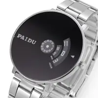 

PAIDU 02 Wholesale Personalized Turntable Digital Dial Simple Fashion Chinese Movement Quartz Watch Men