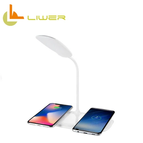 2019 New Design LED Table Lamp Folding LED desk lamp custom logo wireless charger