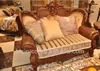 VTG Designer French Double Cane Wingback Rococo Sofa Couch Craved