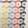 CRF0436TL cotton colorful bazin riche broderie lace fabric