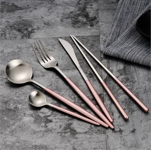 Image of Factory Gold Plated Flatware Set Cutipol Flatware Stainless Steel Cutlery