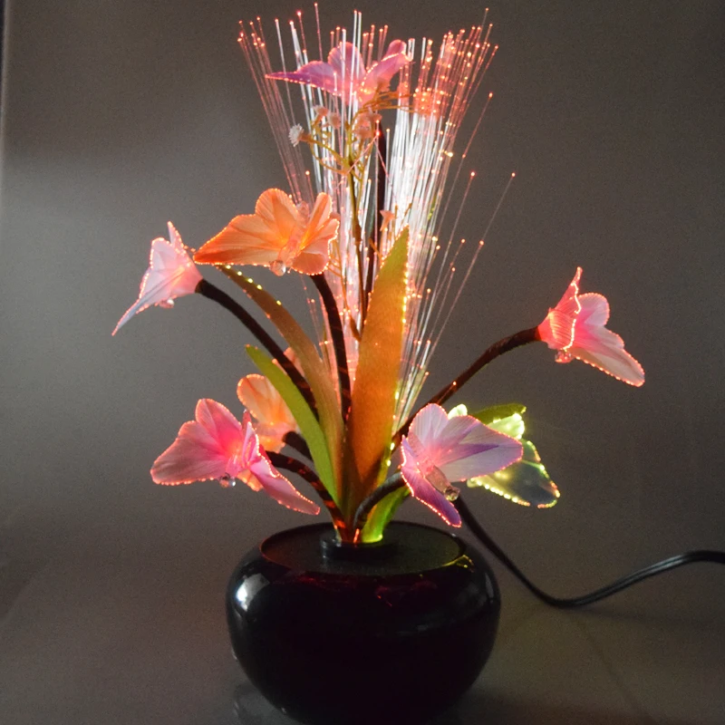 Fiber Optic Flower Light For Home Decoration,Red Rose Light Buy Fiber