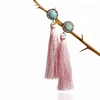 Natural Bead Earring/ Turquoise stone /Pink Earring