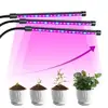 3/9/12H Timer Function 27W Plant Grow Light 54 LED with 3-Head Adjustable Gooseneck Function, 5 Lightness Adjustment