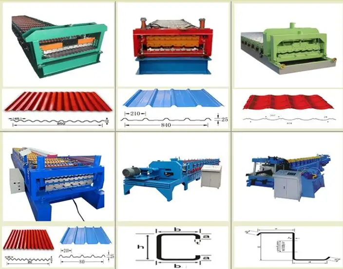 PLC Controlled Automatic Trapezoid Metal Roof IBR Sheet Roll Forming Machine for Sales