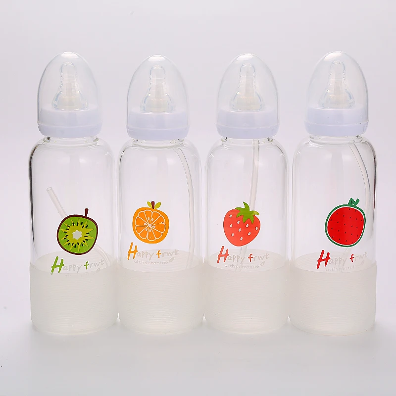 Ka001 Mom's Good Helper Plastic Water Bottle Pacifier Bottle With Straw