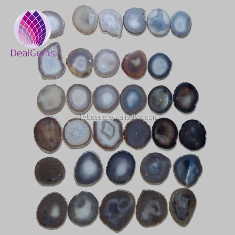 

Wholesale large 12cm to14cm natural rough stone agate slices for home decoration