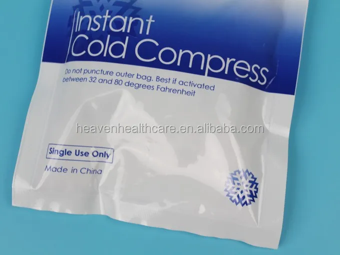 Urea Or Ammonium Nitrate Instant Cold Pack Disposable Ice Cooling Packs