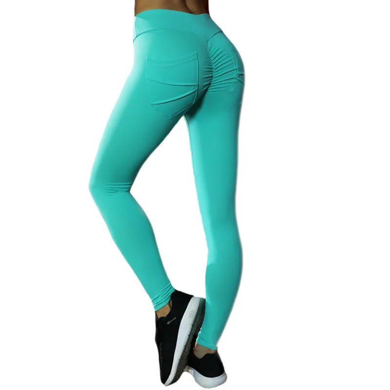 

women custom girls gym yoga 2019 new winter compression leggings manufacturer fitness pants womens with pockets, Gray;winte;black;blue;green;oem