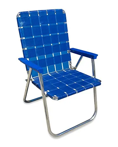 Aluminum Folding Beach Camping Lawn Web Mesh Patio Chair With