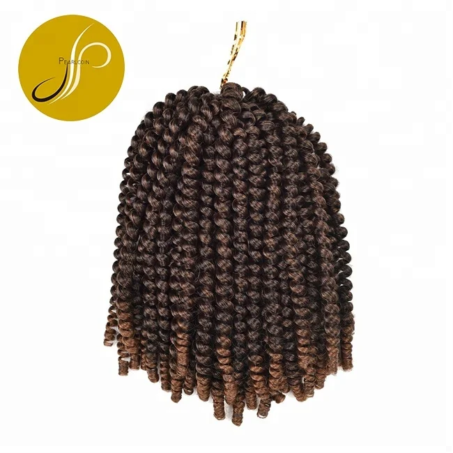Pearlcoin Ombre Dreads locks Spring Twist Japanese Synthetic Fiber Crochet Braid Hair Extension Curl Braiding