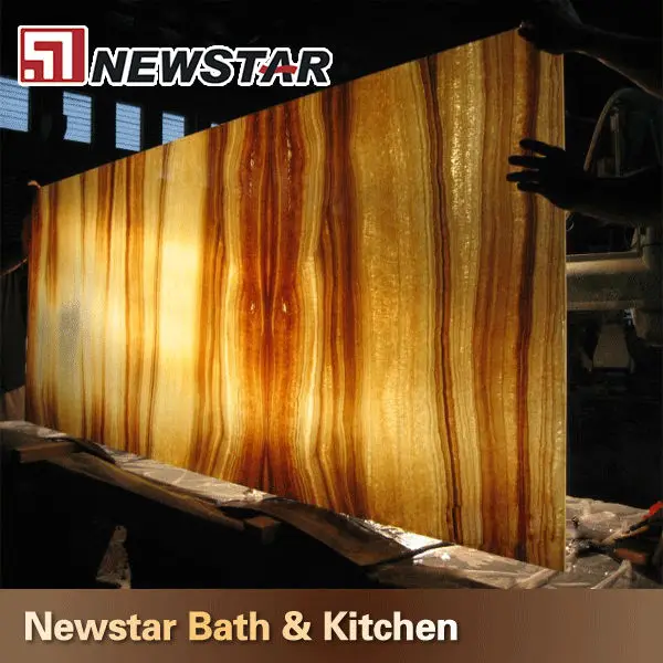 Marmol onix amarillo transparente de color-Mármol-Identificación del