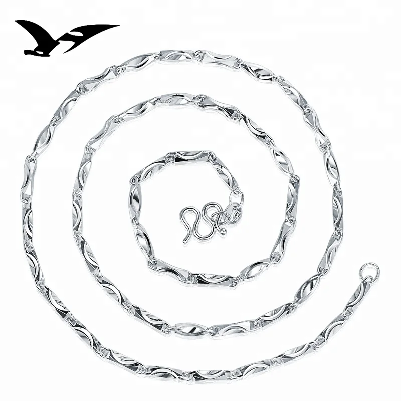 

wholesale 925 sterling silver jewelry single necklace chain DIY pendant