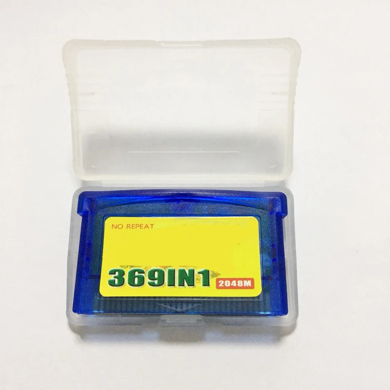 

HOT For GameBoy Advance 369 in 1 Game Card For GBA Multi Games with Protective case, Blue