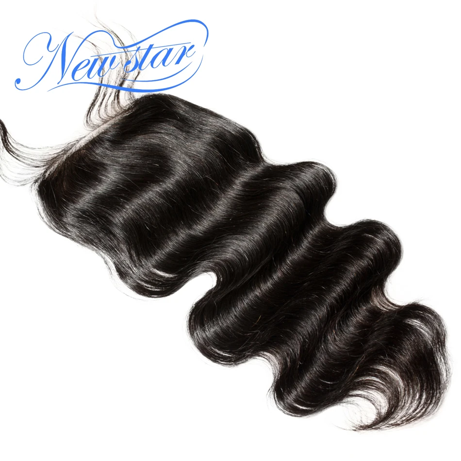 

New Star 100% virgin hair bundles with lace closure, reliable natural 4x4 brazilian hair closure