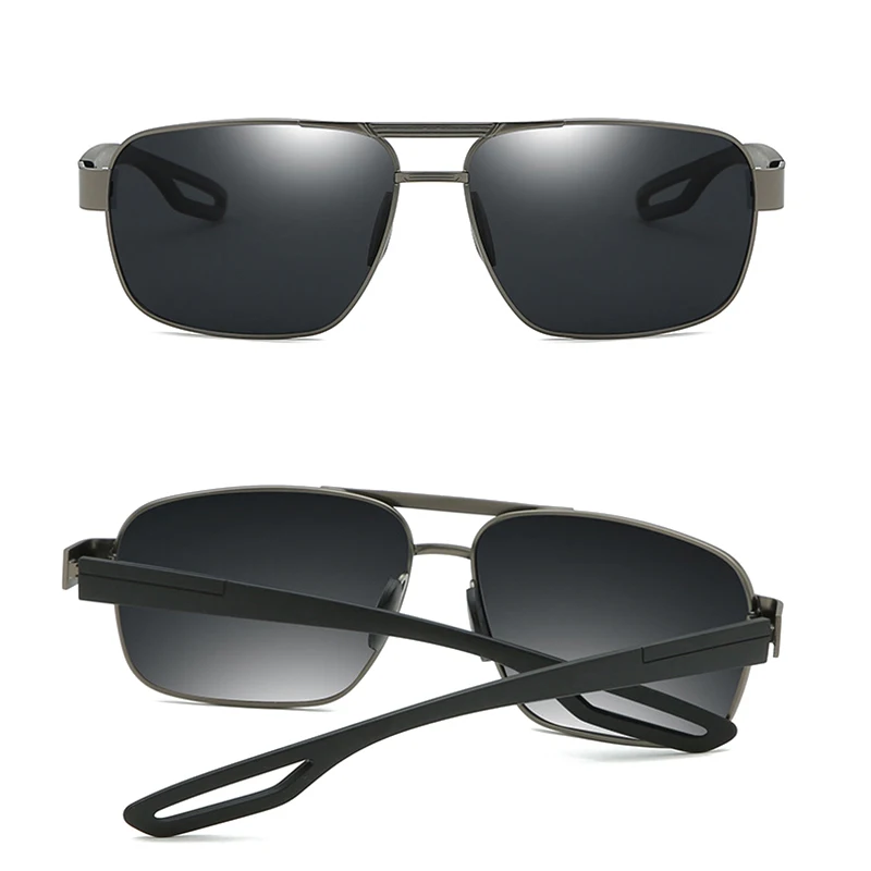 High quality square shooting sports mens polarized sunglasses tr90 metal eyewear