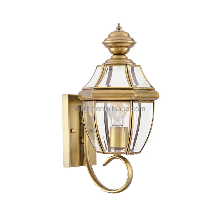 Copper Exterior Brass Garden Lighting Wall Light