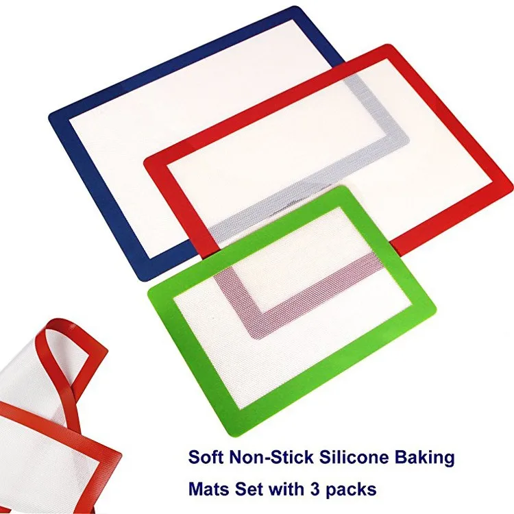 Custom Logo Nonstick Fry Silicone Baking Mat Kitchen Envy Silicone