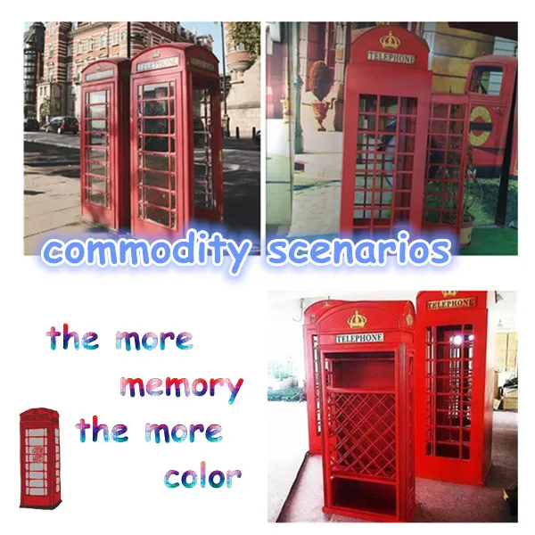 Factory Wholesale Oem Customized Traditional Metal Antique Red London Telephone Booth Buy