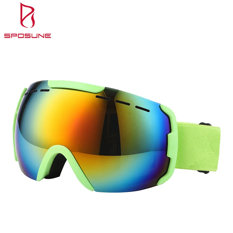 

UV400 protective custom logo anti-fog dual lens ski snowboard goggles