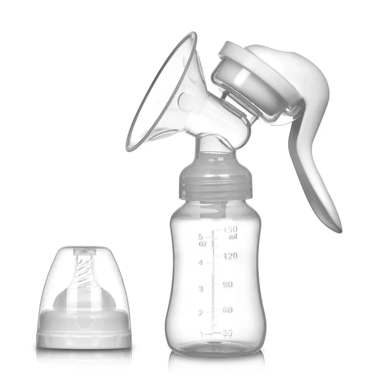 

Manufacture Baby Feeding Breast Massager Manual Breast pump, White