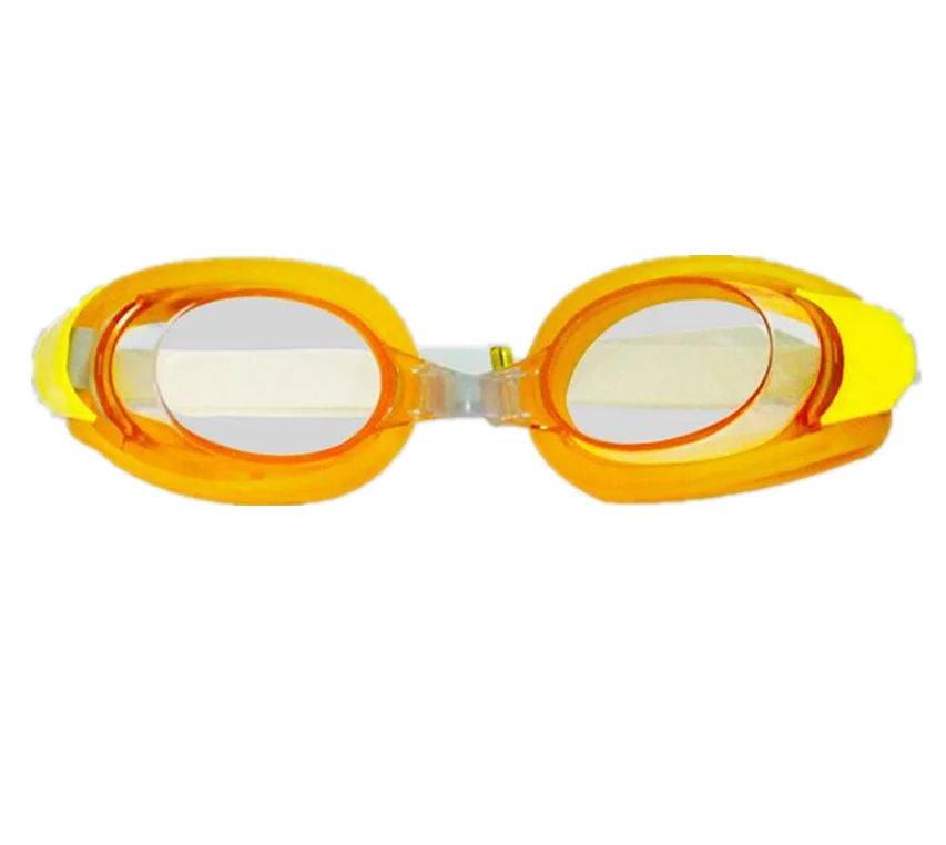 

Multi color frame children swimming glasses silicone earloop with earplug anti-fog kids card packing swimming goggles, Picture