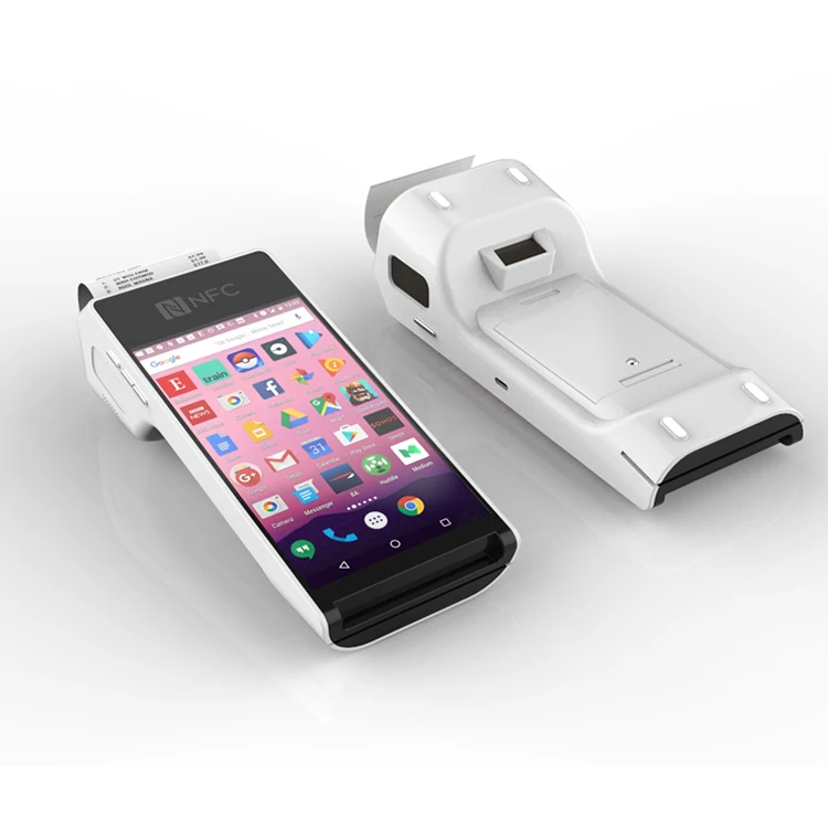 PT50 All In One Mobile Pos Touch Barcode Scanner Terminal Printer 58 Thermal Android Pos system